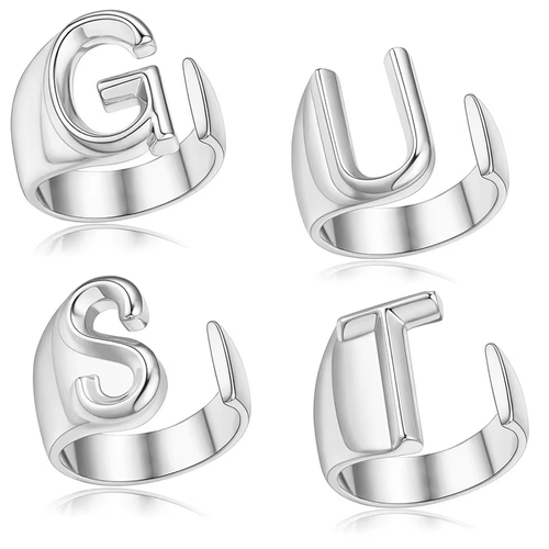 4Pcs Set Punk Women S Ring Olivia Rodrigo World Tour GUTS Silver Color 4pcs-set-punk-women-s-ring-olivia-rodrigo-world-tour-guts-silver-color