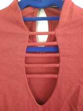 FASHION NOVA Brightest Lights Brick 3/4 Sleeve Form Fitting Dress Size Small NEW