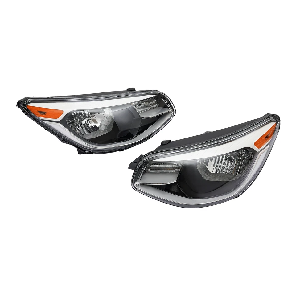 For Kia Soul 1.6L/2.0L 2014-2019 Halogen Headlights Left+Right Headlamp Pair Set Foto 4 de 4