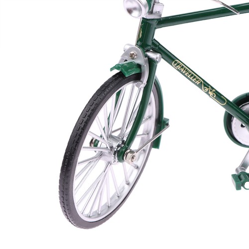 Modelo 1:10 Mini Bicicleta Retro Diecast Bicicleta de Montaña Metal ¡Con Bomba de Inflado! - Imagen 6 de 14
