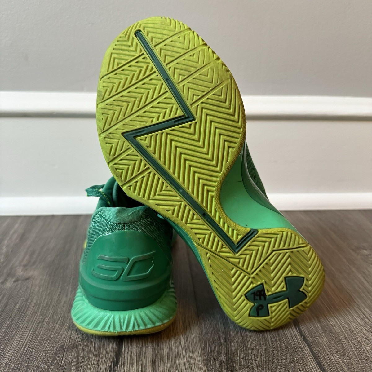 Under Armour Curry One 1 Size 5y Scratch Green Lime Low