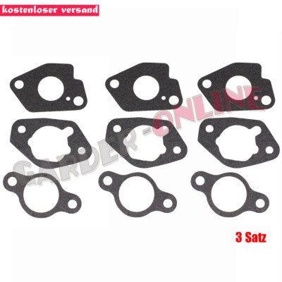 3x Vergaser Dichtung Satz für Honda GX240 8PS GX270 9PS Rasenmäher