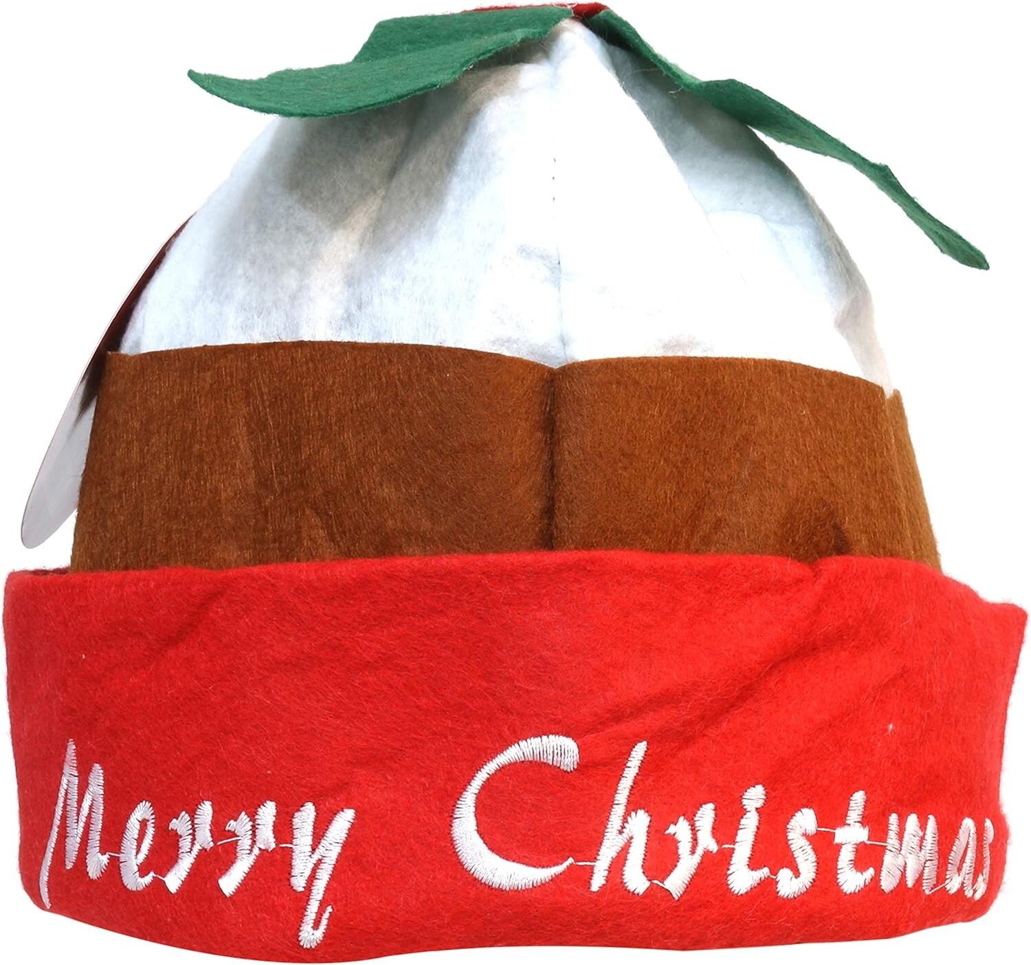 Christmas Pudding Hat with Holly Fancy Dress Xmas Office Party