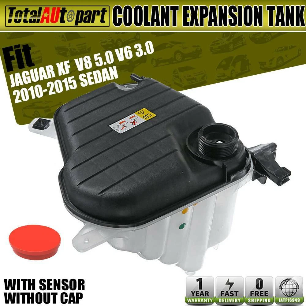 Coolant Expansion Tank with Sensor w o Cap for Jaguar XF 10 15