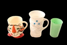 3 Vintage Childs  Drinking Mugs Tony The Tiger Pillsbury Doughboy & Gerber Baby