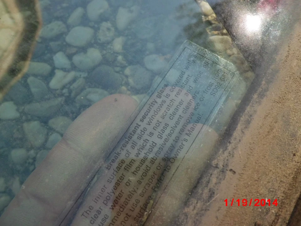 1995-2001 BMW E38 740i 740iL 750iL door corner double glass (break resistant) LH - Image 3 of 3