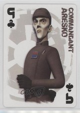 2015 Cartamundi Star Wars Rebels Playing Cards Commandant Aresko #9C 0kb5
