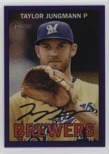 2016 Topps Heritage Hot Box Chrome Purple Refractor Taylor Jungmann #THC-489 ex0