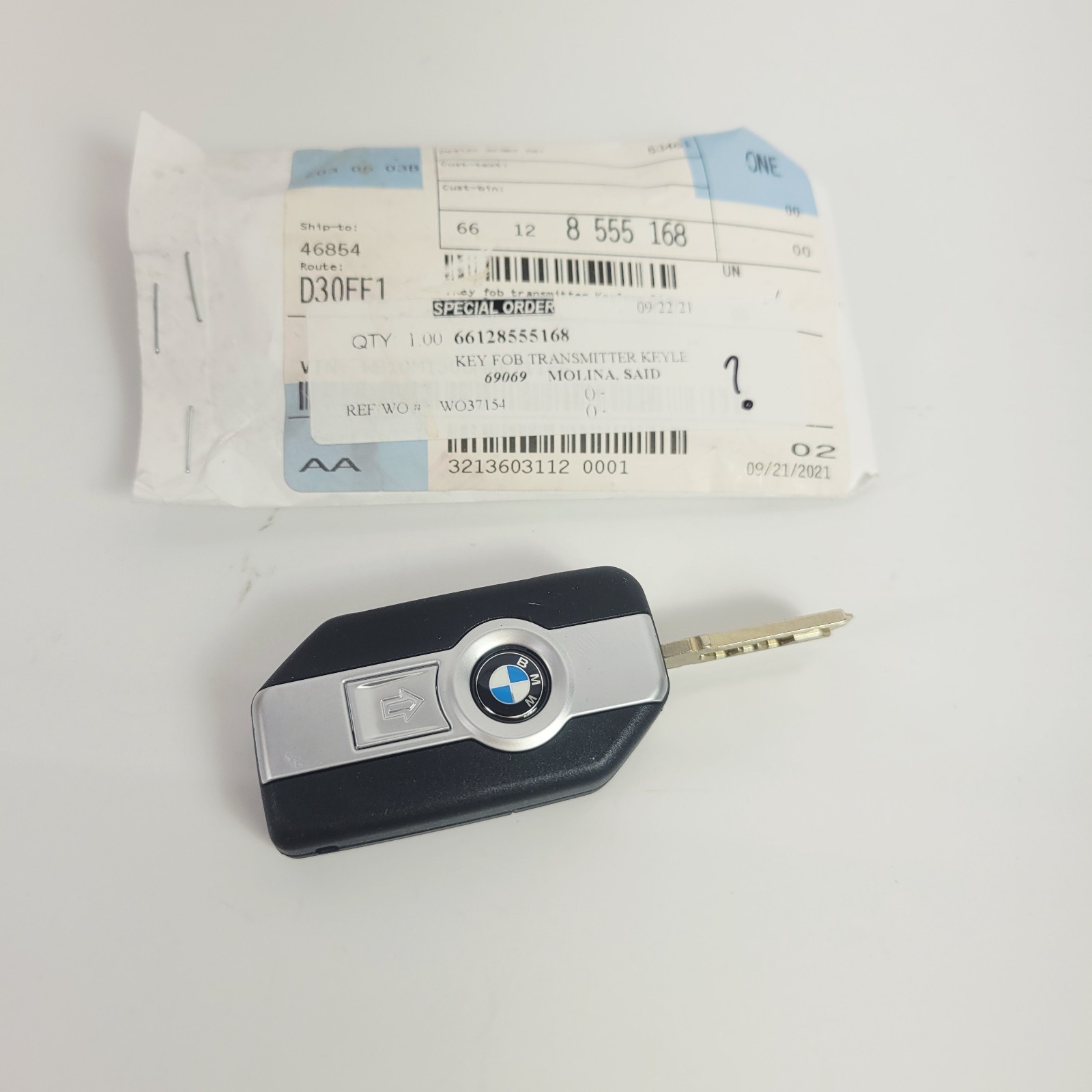BMW Motorcycle Keyless Ride Key Fob 66127108718 R1250GS S1000XR F850GS OEM