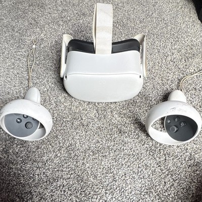 Meta Quest 2 Standalone VR Headset with Touch Controllers, White