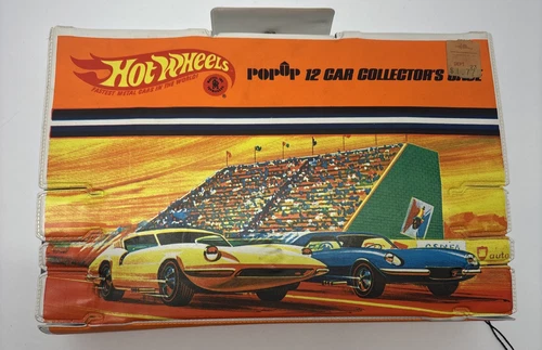 Vintage 1967 Hot Wheels Pop Up 12 Car Collector's Case - Excellent Condition
