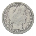 BETTER 1913-D Liberty Barber 90% Silver US Quarter *102