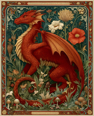 8x10 Fine Art Print - Decorative Illustration Artwork - 691458005