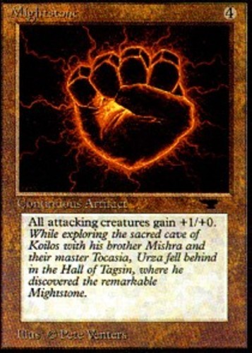 MTG Mightstone, Antiquities, Heavily Played, English