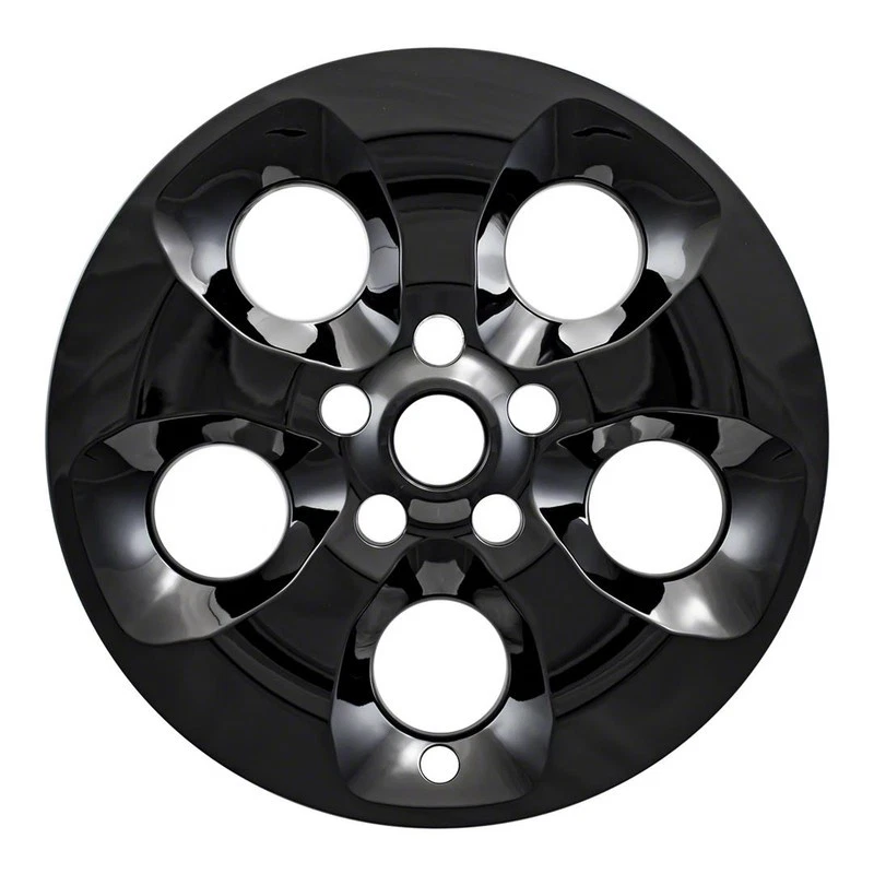 4 New Gloss Black 18" Impostor Wheel Skins for 13-18 Jeep Wrangler JK Rim Covers Foto 4 de 4