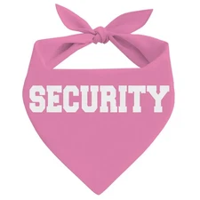 Security Dog Bandana, Pink Pet Dog Scarf Accessories, Pet Dogs Triangle Scarf...