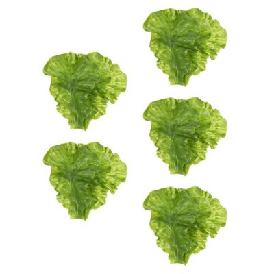 5 Count Falsches Salatblatt Künstliches Gemüsedekor Gemüse-Requisiten