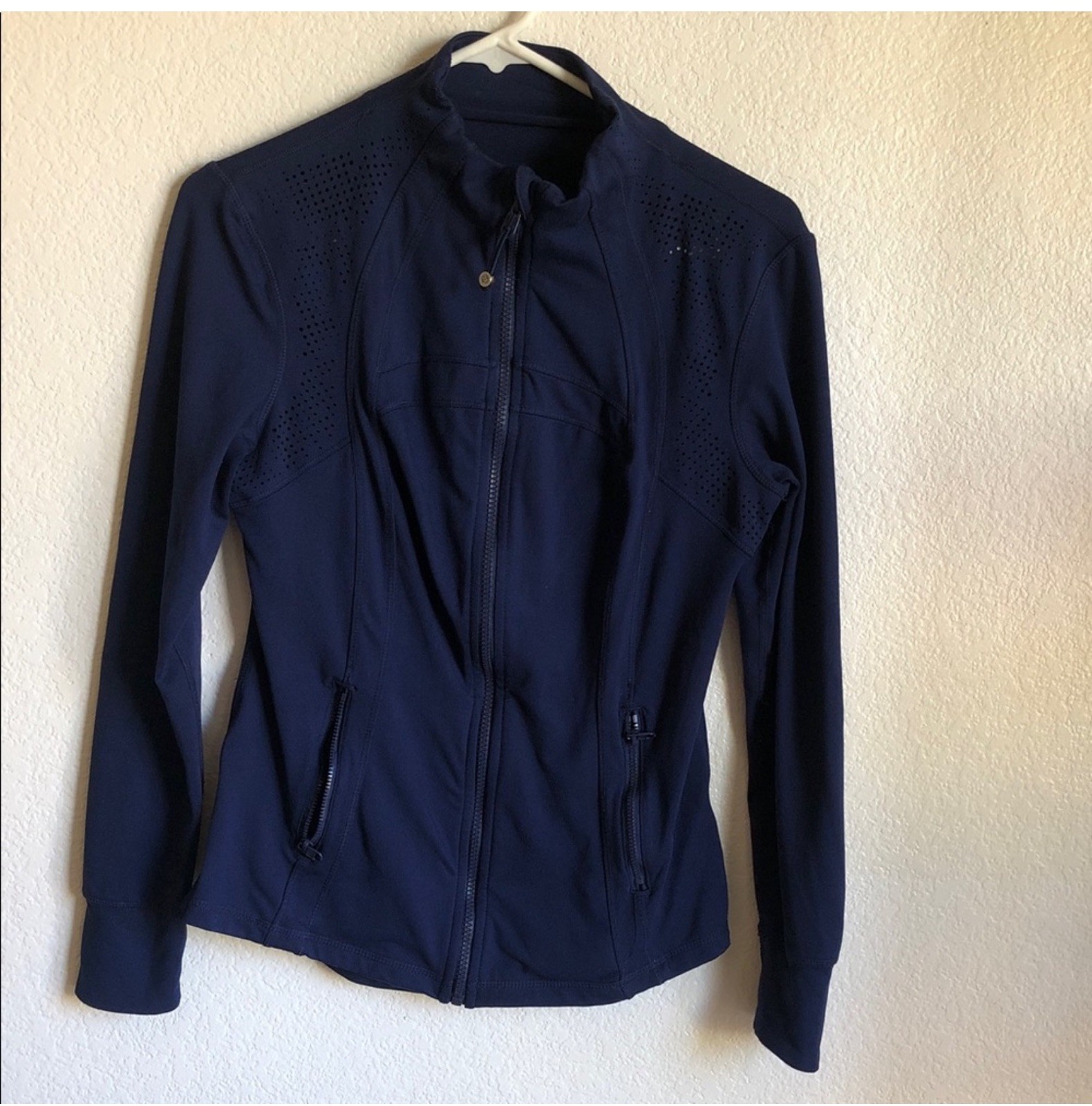 Tangerine Women's Full-Zip Athletics Jacket  Color Deep blue small Poly Blend