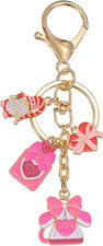 Keychain Valentines Day Charms Accessories for Men Women Car Key Ring Bag Purse