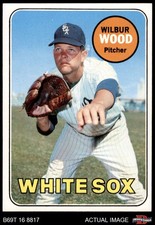 1969 Topps #123 Wilbur Wood White Sox 8 - NM/MT