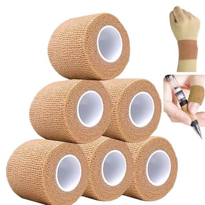 Self Adherent Wrap Adhesive Bandage Gauze Rolls Elastic First Aid Medical Tape