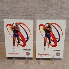 SkyBox Dennis Rodman 2 card Lot Detroit Pistons NBA Basketball Trading Card 1991