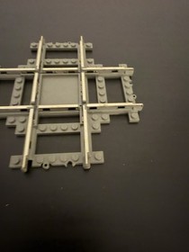 LEGO 4519 Rail Crossing Track 32087c01 76049 For 9V Train 4558 4551 Dark Gray