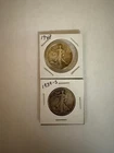 Walking Liberty Silver Half Dollars 1942 & 1939-S