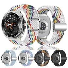 Braided Magnetic Nylon Band Strap Fr Samsung Galaxy Watch 8/8 Classic 40/44/46mm