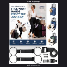 adjustable luggage connector straps for suitcases multi bag travel kit