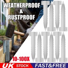 10-100X Railway Sleeper Brackets For Driveway Path Edging Easy Fix Landscaping