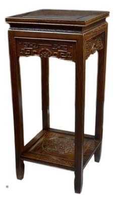 Festcool Rosewood Square Table, Planter Stand Plant Pot Display Stand Lamp Ta...