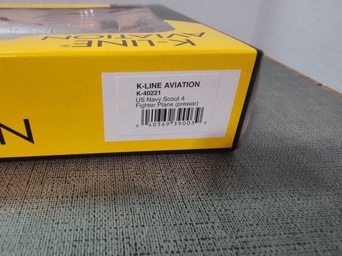 K-Line Aviation K-40221 US Navy Scout 4 Fighter Plane Pre-War New in Package - Picture 4 of 7