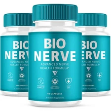 (3 Pack) Bio Nerve Capsules, BioNerve Advanced Nerve Health Pills (180 Capsules)