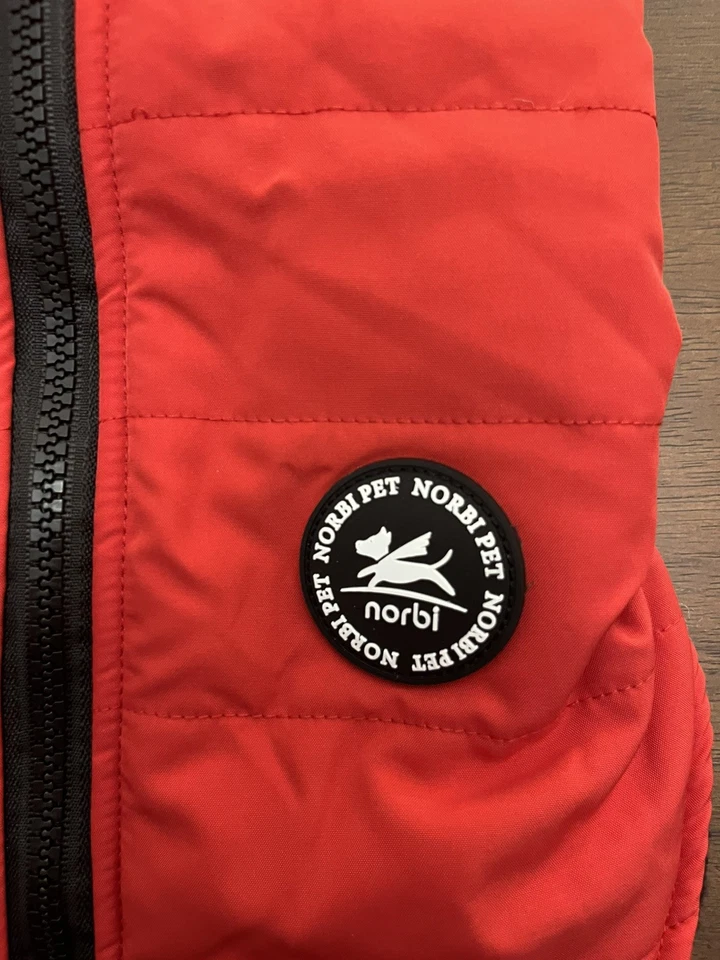 Norbi Pet Dog Fleece Lined Harness Jacket Vest Coat parka L - Image 2 of 4