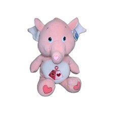 Care Bears Cousins Lotsa Heart Elephant Plush Pink NWT Collector 24"