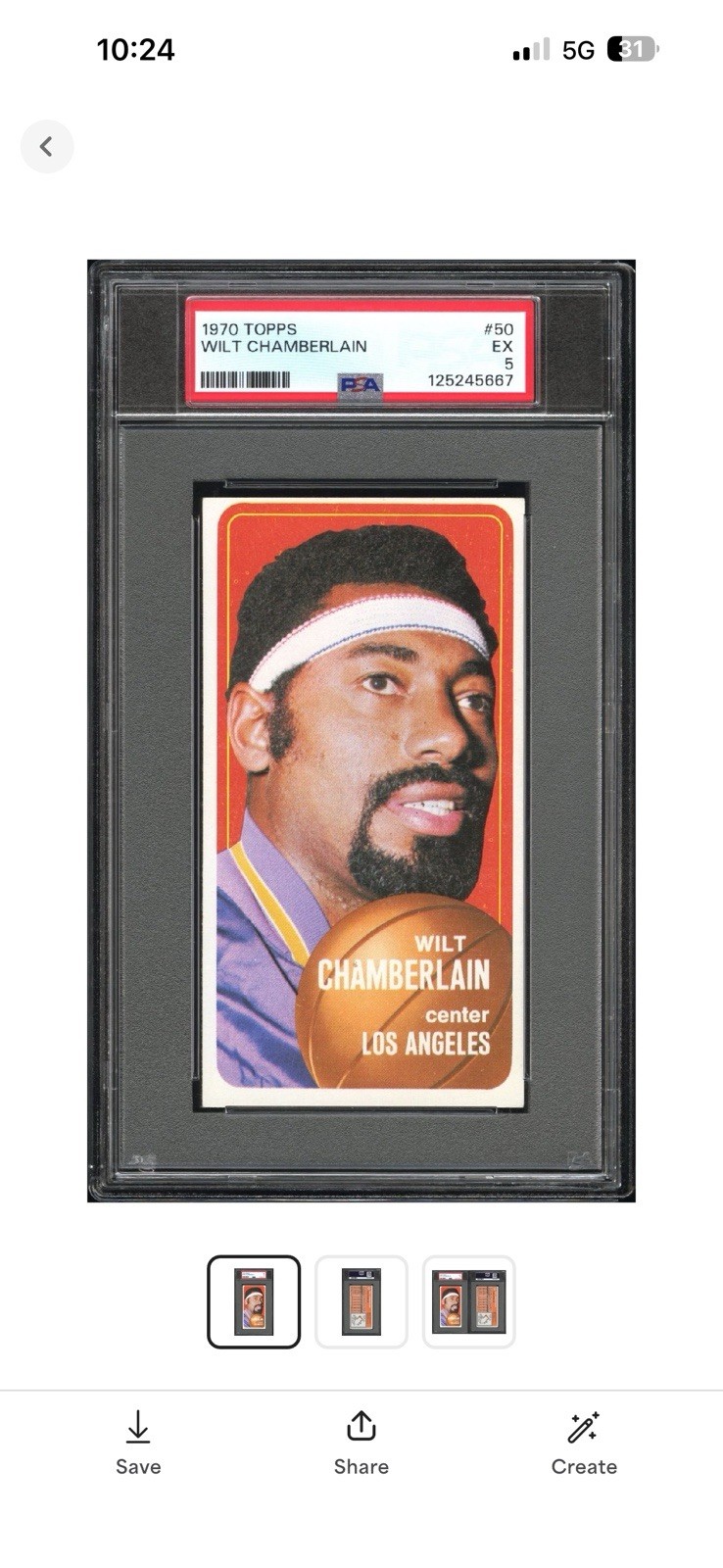 1970-71 Topps - Wilt Chamberlain #50
