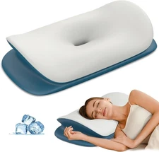 Cervical Neck Pillow for Pain Relief - Ergonomic Memory Foam Contour Pillows