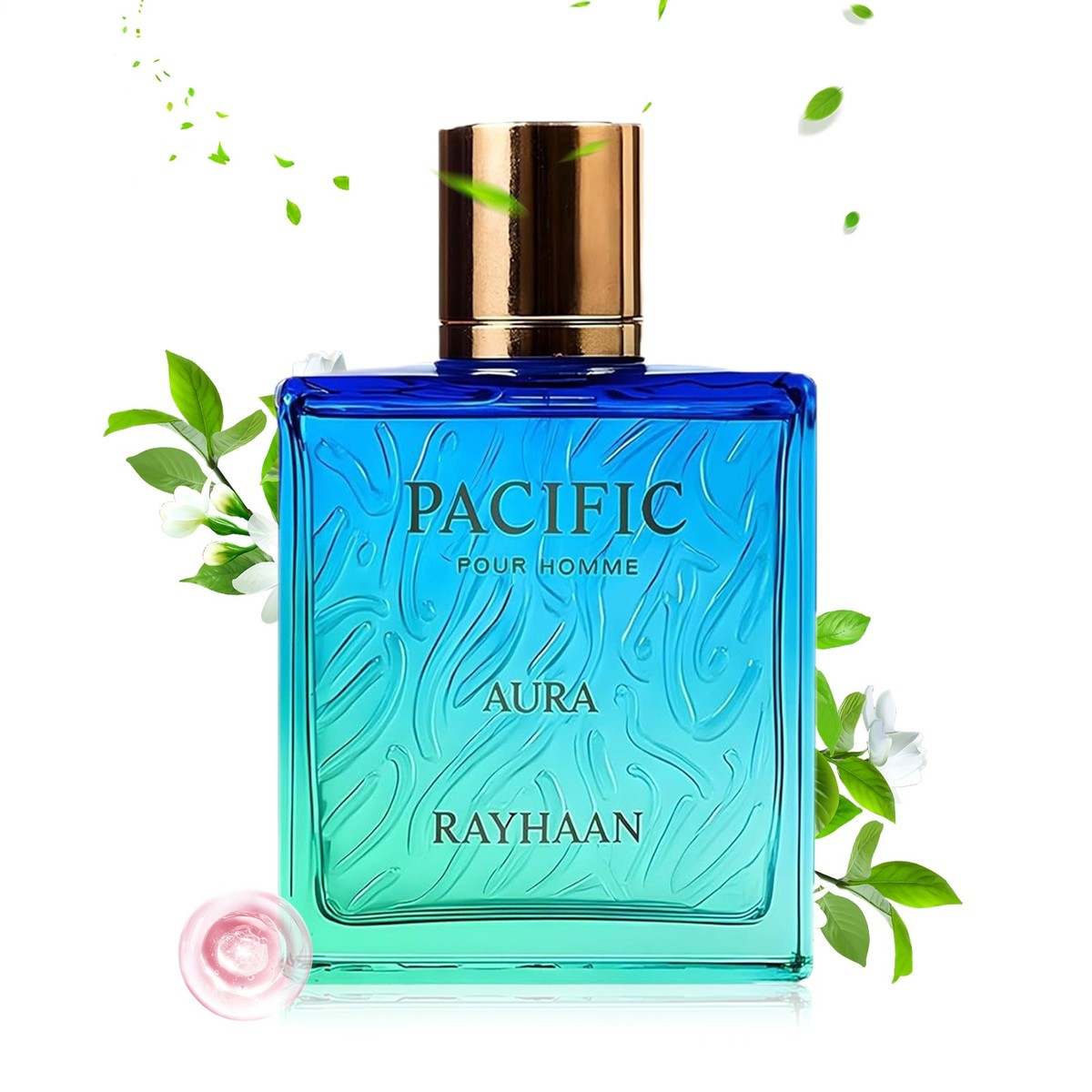 Rayhaan Pacific Aura Men's 100ml Eau de Parfum, Long Lasting