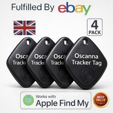 4 Pack Bluetooth Tracker Tags for Apple Find My AirTag Alternative Key Finder