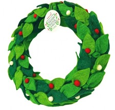 Trader Joe's Handcrafted Felted Wool Christmas Wreath Holiday Decor 2025 NEW