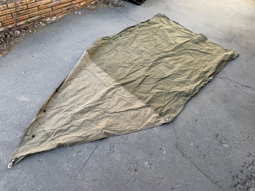 ORIGINAL WWII US ARMY INFANTRY M1938 TENT SHELTER HALF-OD#3, 1942