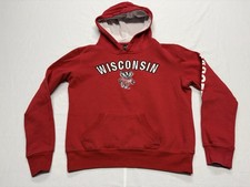 Wisconsin Badgers NCAA Colosseum Women  s Stitched Pullover Hoodie Size Small