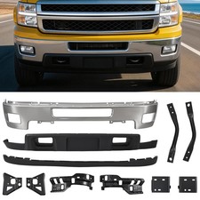 11 PCS Chrome Front Bumper Kit For 2011-2014 ...