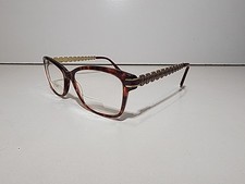 Christian Lacroix Logo Eyeglasses CXL 1006 210 Burgandy/Gold Frame 54 16 140