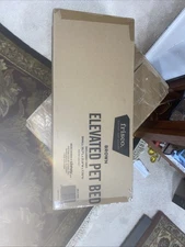 🐾 Frisco 36" Elevated Cooling Dog Bed with Headrest 🐾 Sturdy • Breathable 