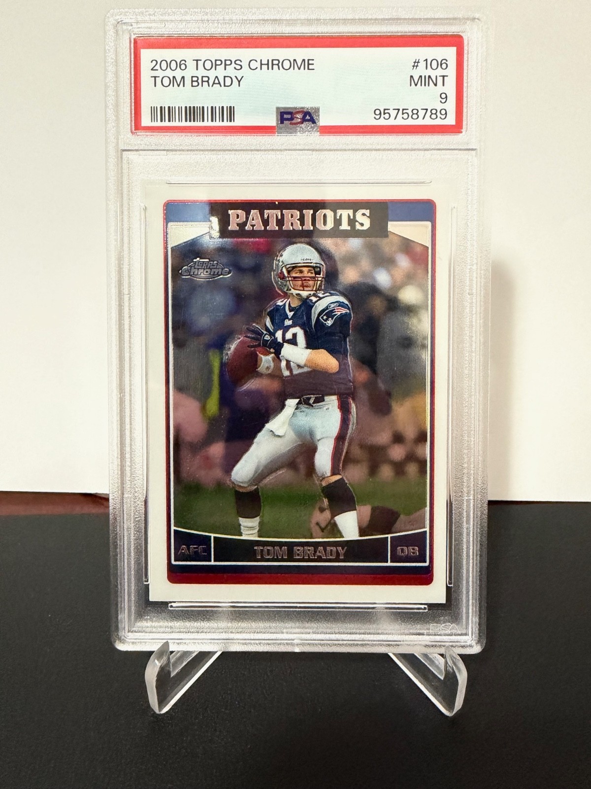 2006 Topps Chrome Tom Brady PSA 9 Patriots GOAT!!!