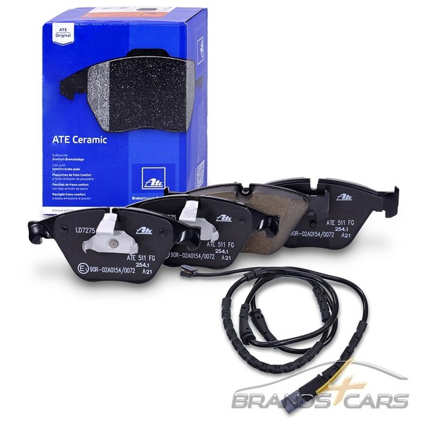 ATE Ceramic BremsbelÄGe +Warnkontakt Satz Vorne FÜR BMW 5-ER F10 Limo F11 Kombi-image