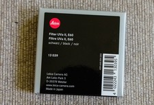 Leica E60 UVa II Filter Black for Noctilux-M 50mm f/0.95 ASPH