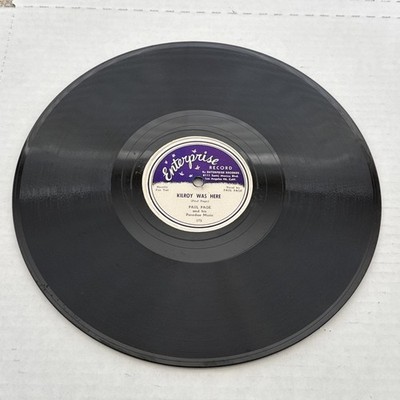 Paul Page Kilroy Was Here / Wicky Wacky In Hawaii - 78 RPM Enterprise 175